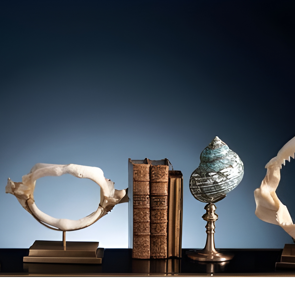 Turbo IMPERIALIS vert, poli, sur pied laiton