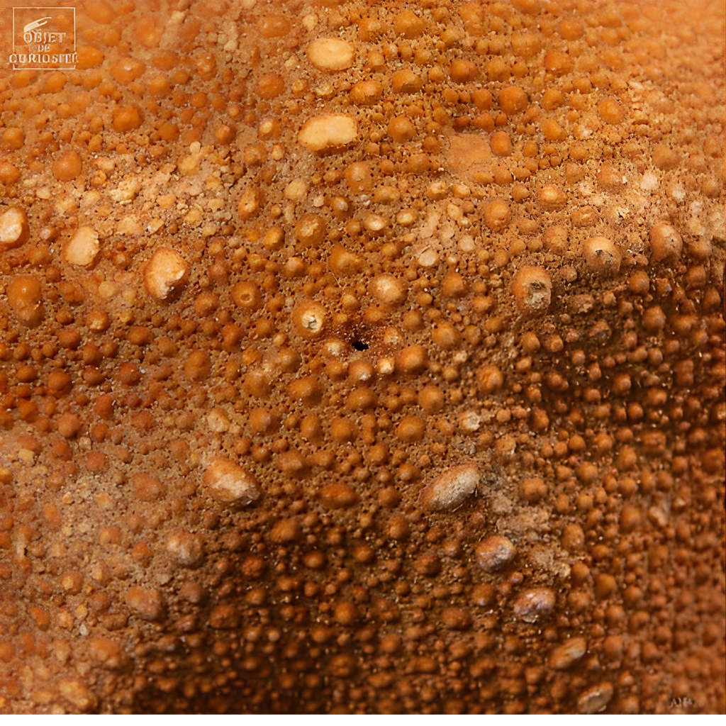 Etoile de mer à pois sur base noire ronde