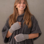 Poncho en coton premium bio Graphite