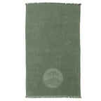 Drap de bain premium en coton bio Vert sauge