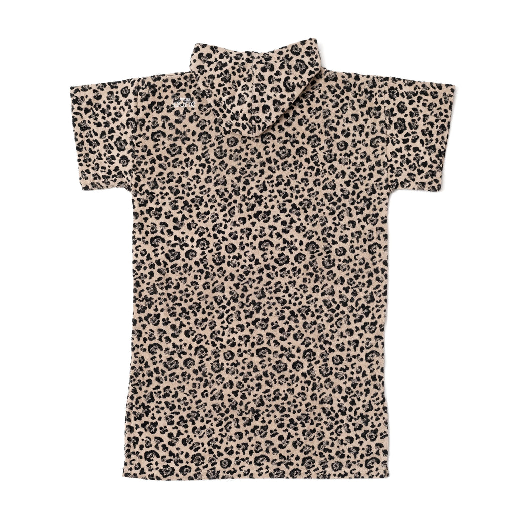 Poncho en coton premium bio Léopard