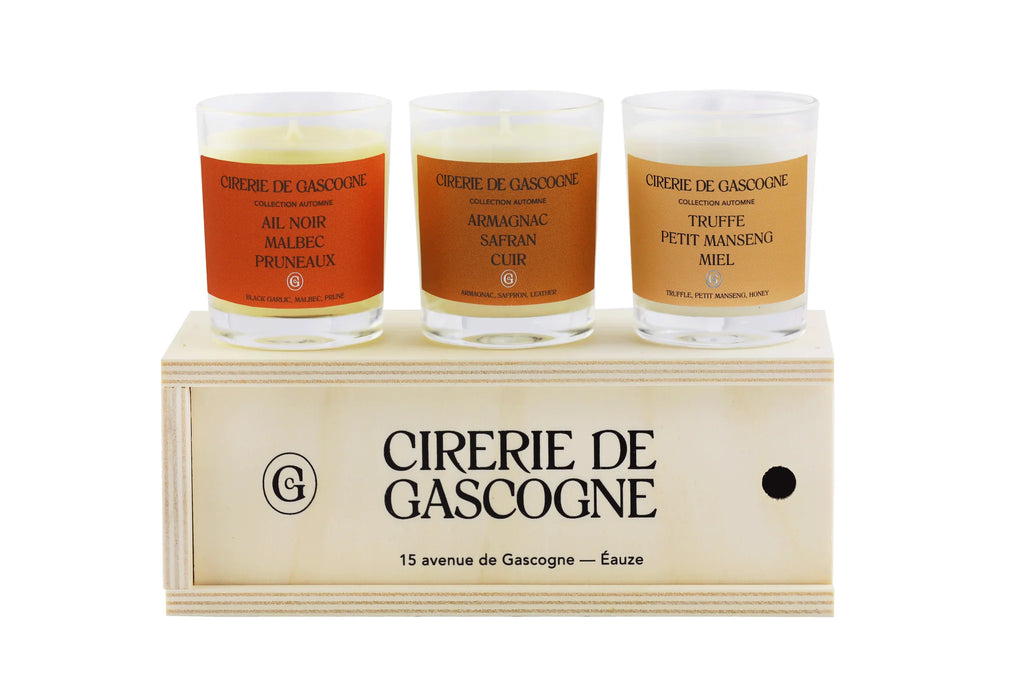 Coffret 3 bougies Collection Automne