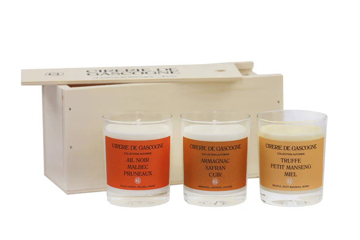 Coffret 3 bougies Collection Automne