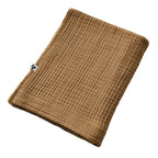 Drap de Bain 90x150 Gaze de coton unie GAIA Camel Little Harmonie