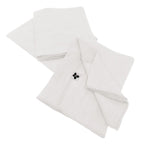 Lot de 3 serviettes 40x40 Gaze de coton unie GAIA Chantilly Little Harmonie