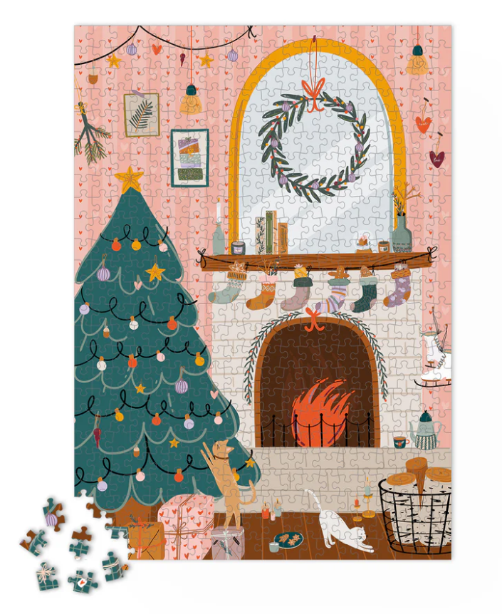 Puzzle 1000 pièces "Au coin du feu"