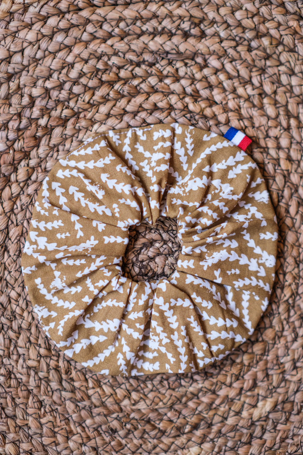 Chouchou beige et blanc