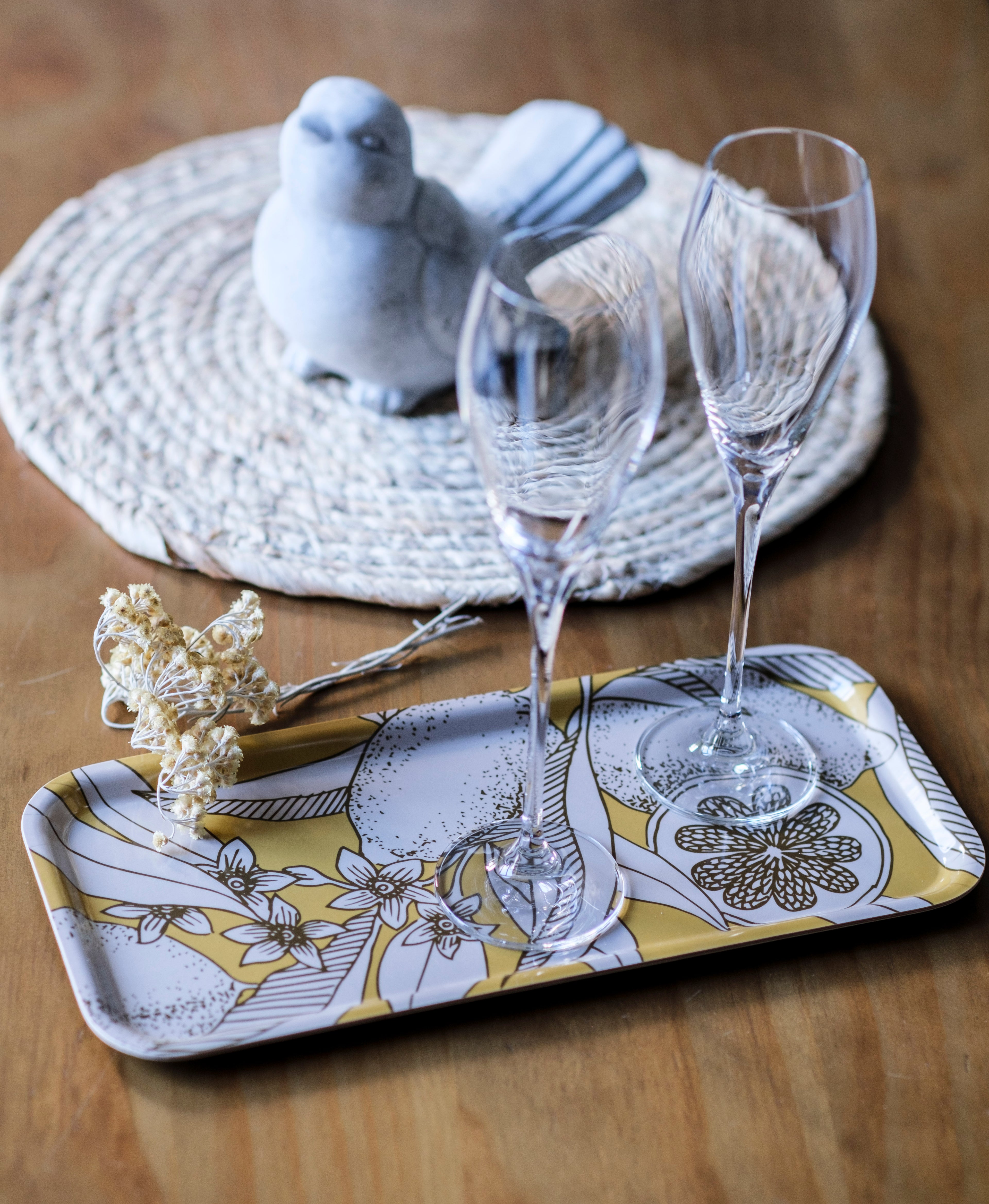 Plateau rectangle "Citrons"