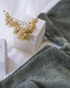 Poncho en coton premium bio Vert sauge