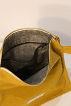 Trousse de toilette coton bio Jaune Safran Les Pensionnaires
