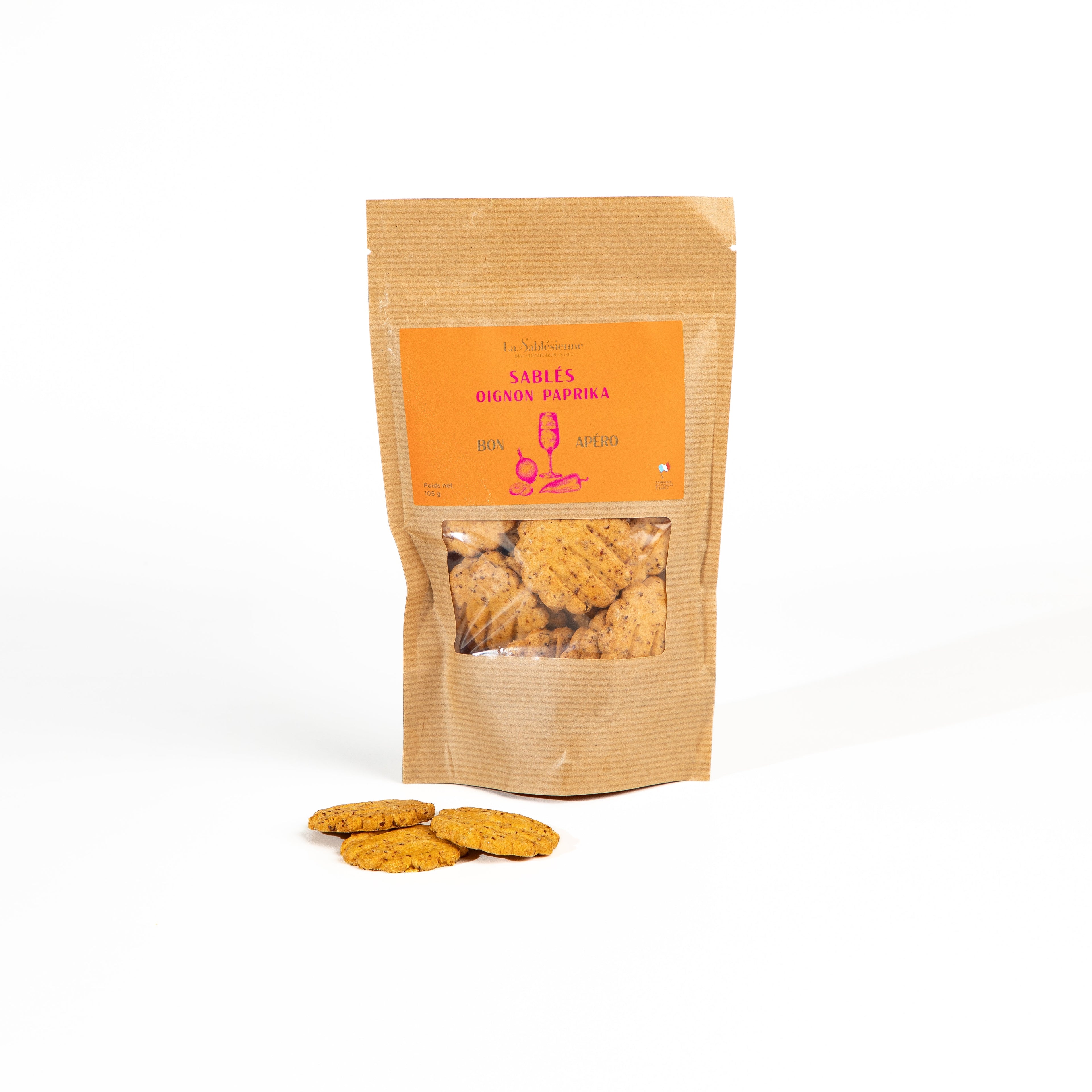 Sablés salés oignon paprika La Sablésienne