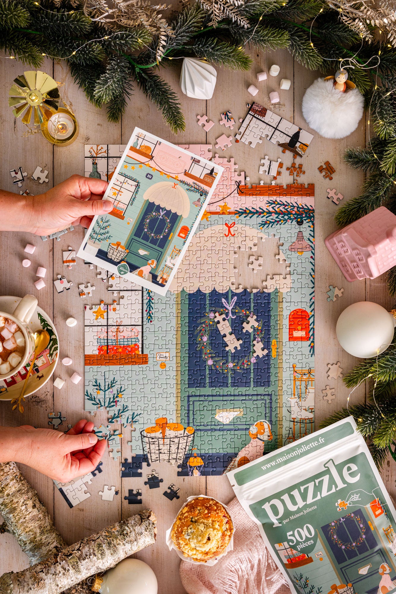 Puzzle 500 pièces "Porte bonheur"