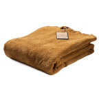 Poncho en coton premium bio Caramel