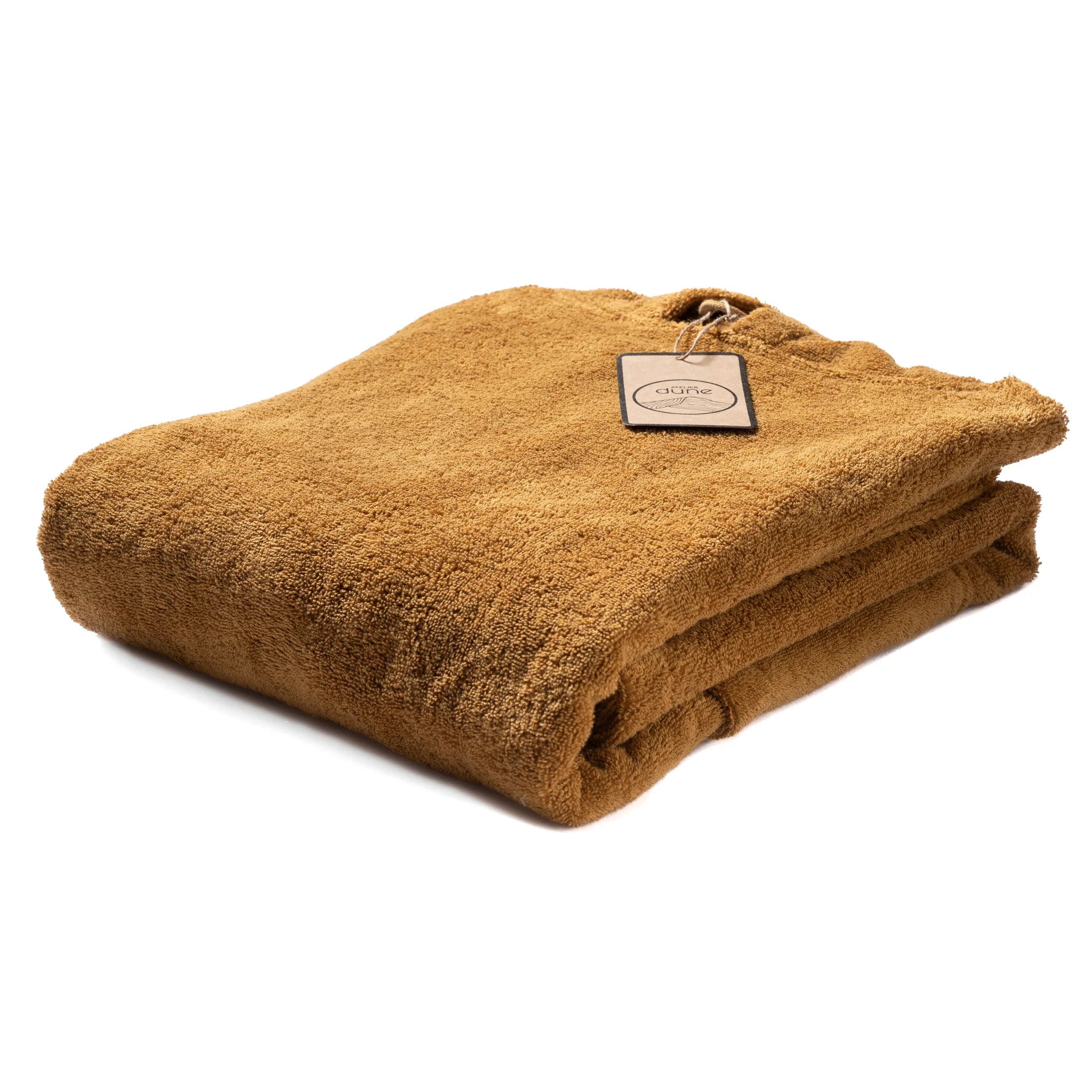 Poncho en coton premium bio Caramel