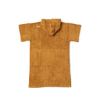 Poncho en coton premium bio Caramel