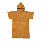 Poncho en coton premium bio Caramel