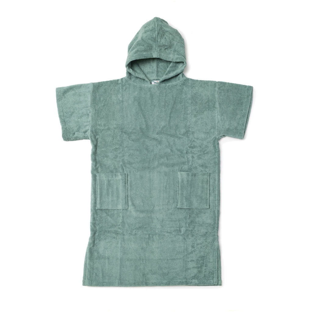 Poncho en coton premium bio Vert Céladon