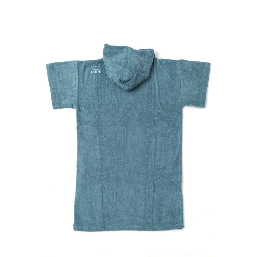 Poncho en coton premium bio Bleu lagon
