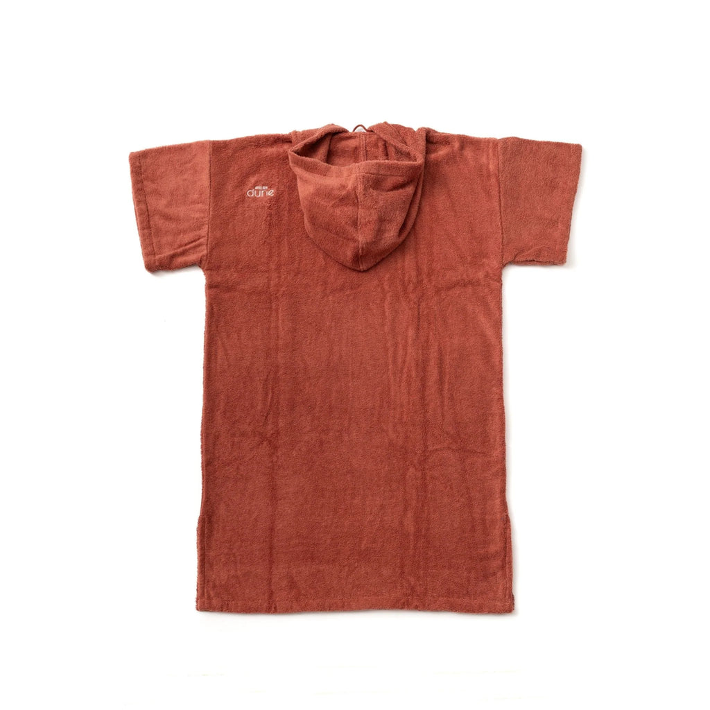 Poncho en coton premium bio Terracotta