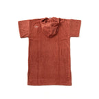 Poncho en coton premium bio Terracotta