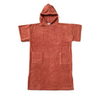 Poncho en coton premium bio Terracotta