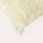 Plaid en laine de Mohair blanc