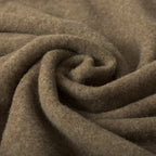 Plaid Gris chiné en laine vierge, finition Basilic