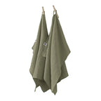 Lot de 2 essuie-mains 50x70 Gaze de coton unie GAIA Romarin Little Harmonie