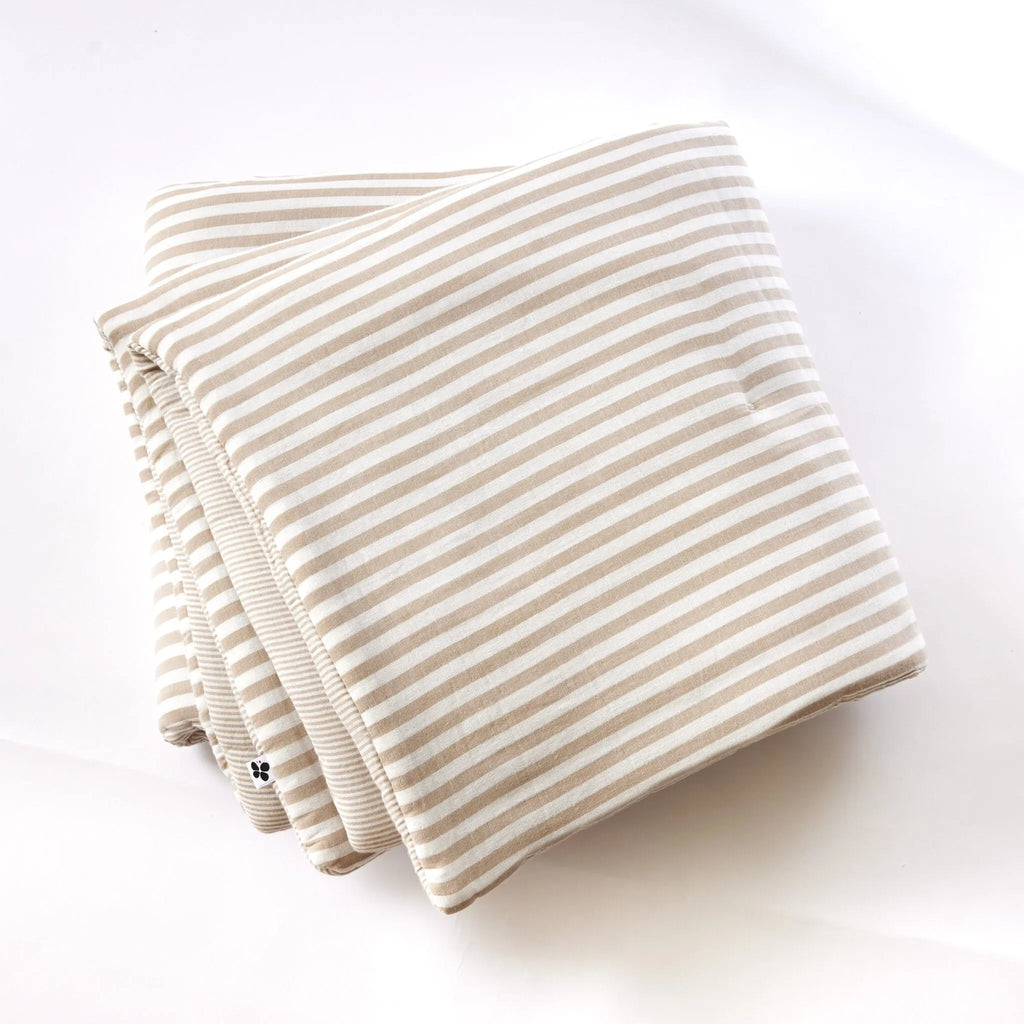 Bout de lit 90x200 Gaze de coton tissée teinte ROMIE ficelle Little Harmonie