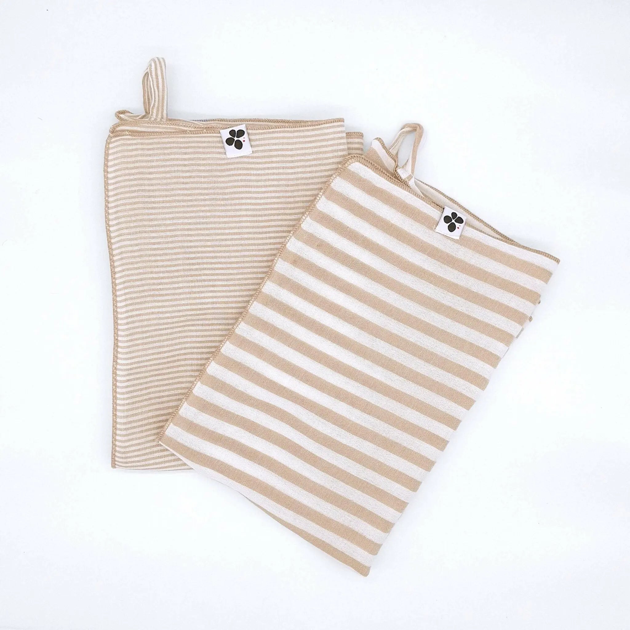 Lot de 2 essuie-mains 50x70 Gaze de coton tissée ROMIE Ficelle Little Harmonie