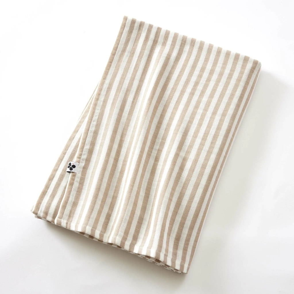 Nappe rectangle 150x250 Gaze de coton tissée ROMIE Ficelle Little Harmonie