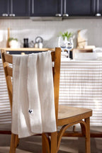 Lot de 2 essuie-mains 50x70 Gaze de coton tissée ROMIE Ficelle Little Harmonie