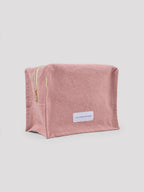 Trousse de toilette Cube coton bio Bois de Rose Les Pensionnaires
