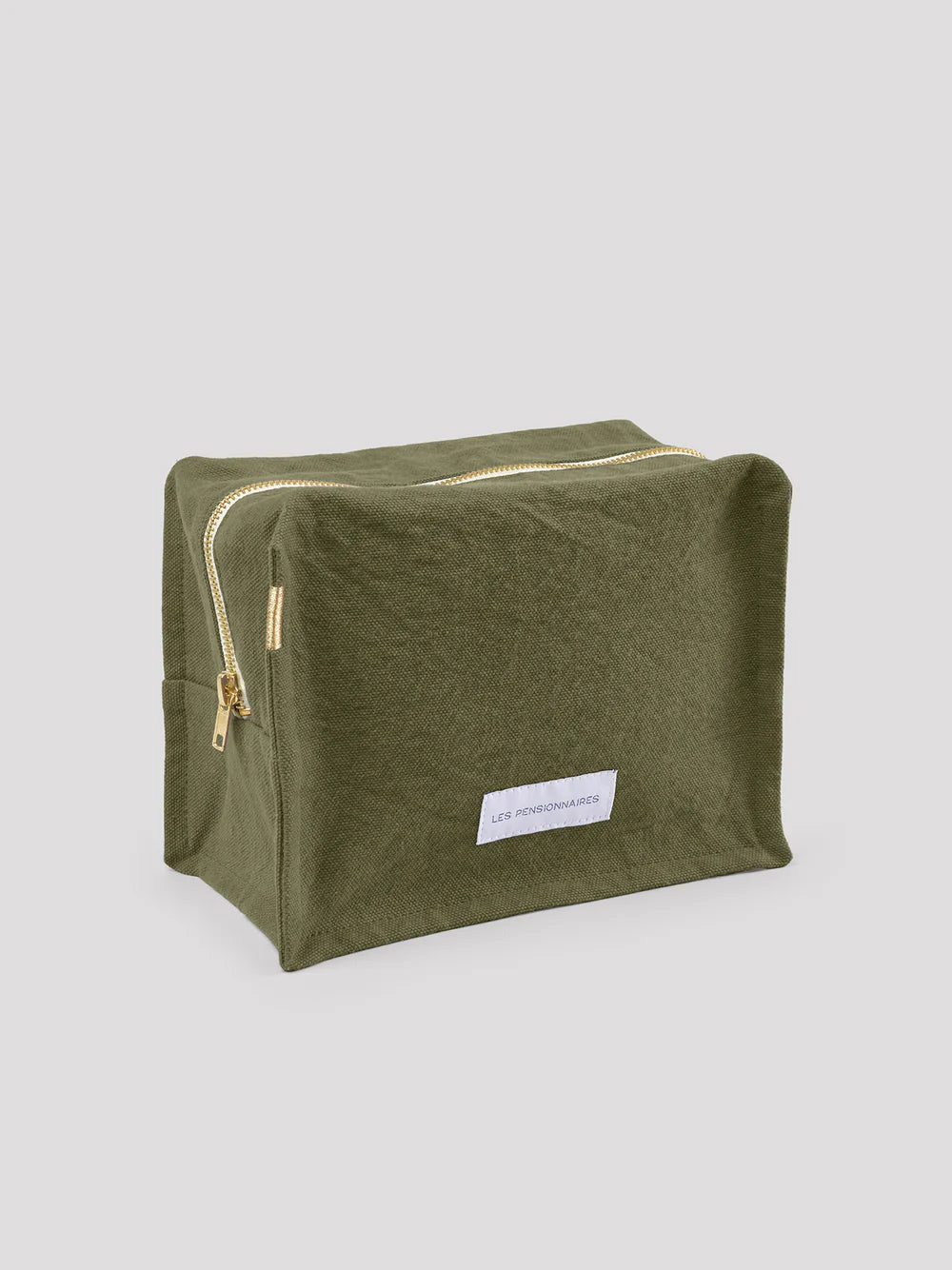 Trousse de toilette Cube coton bio Vert Câpre Les Pensionnaires