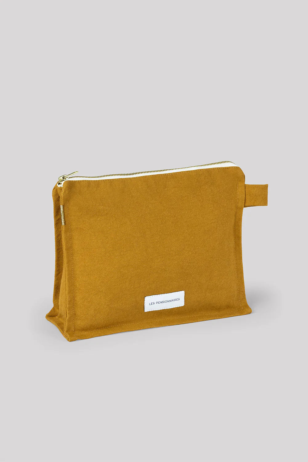 Trousse de toilette coton bio Jaune Safran Les Pensionnaires