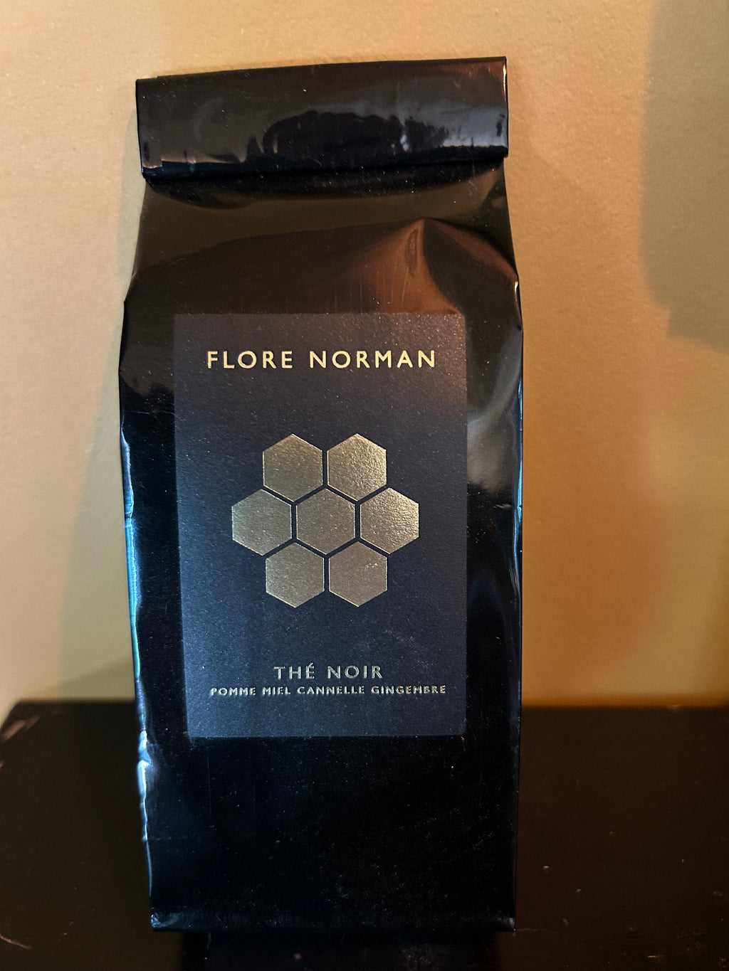 Sachet Thé Noir 100g Pomme Miel Cannelle Gingembre Flore Norman