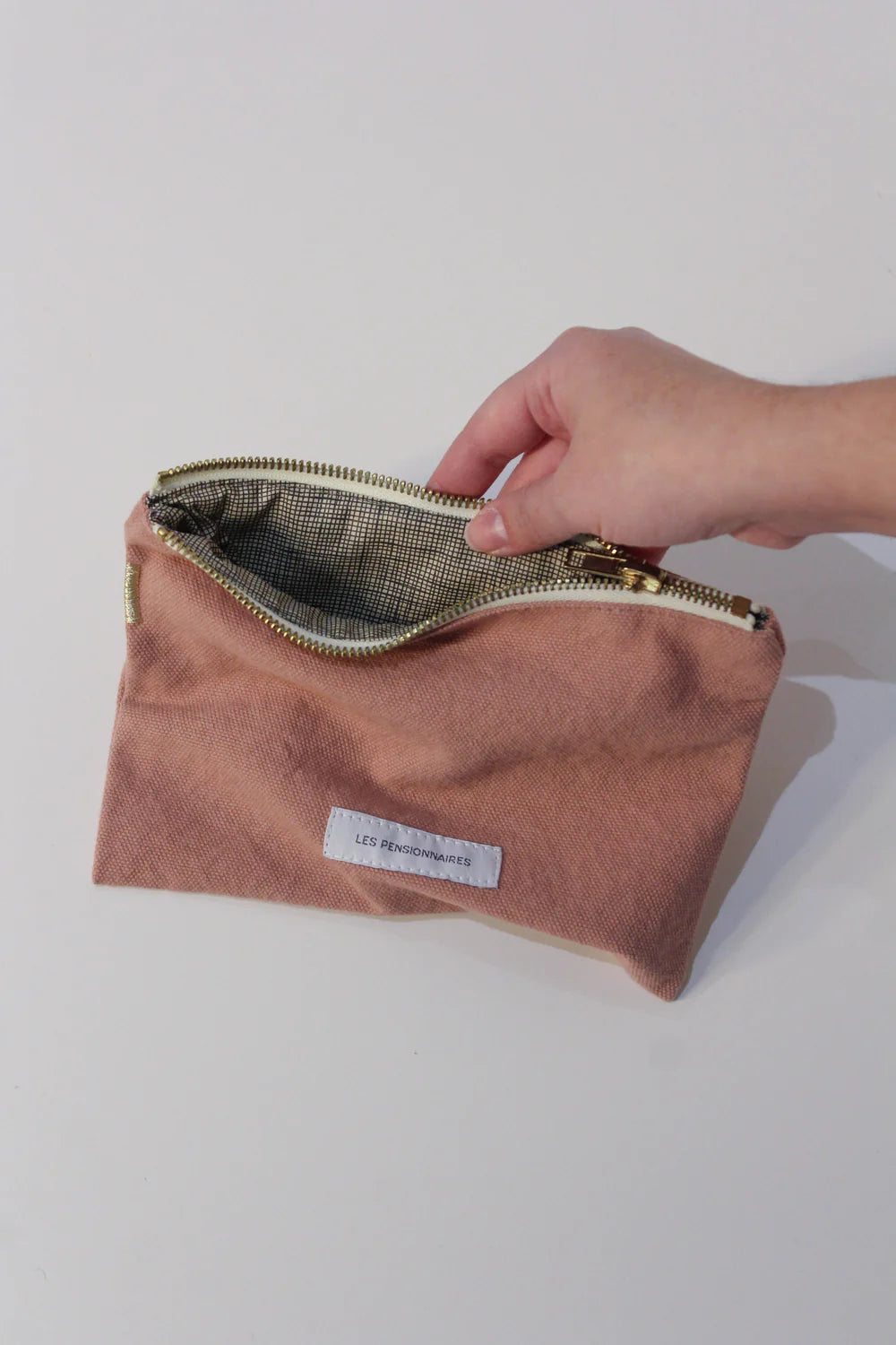 Petite pochette coton bio Bois de Rose Les Pensionnaires
