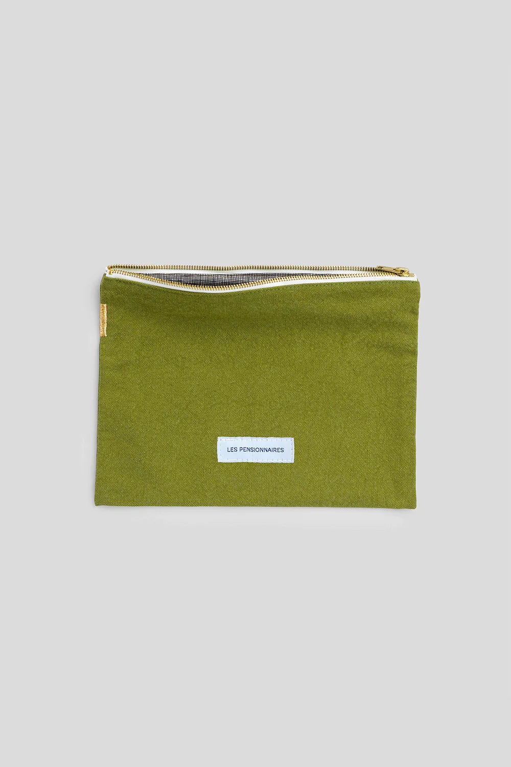 Petite pochette coton bio Vert Mousse Les Pensionnaires