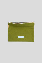 Petite pochette coton bio Vert Mousse Les Pensionnaires
