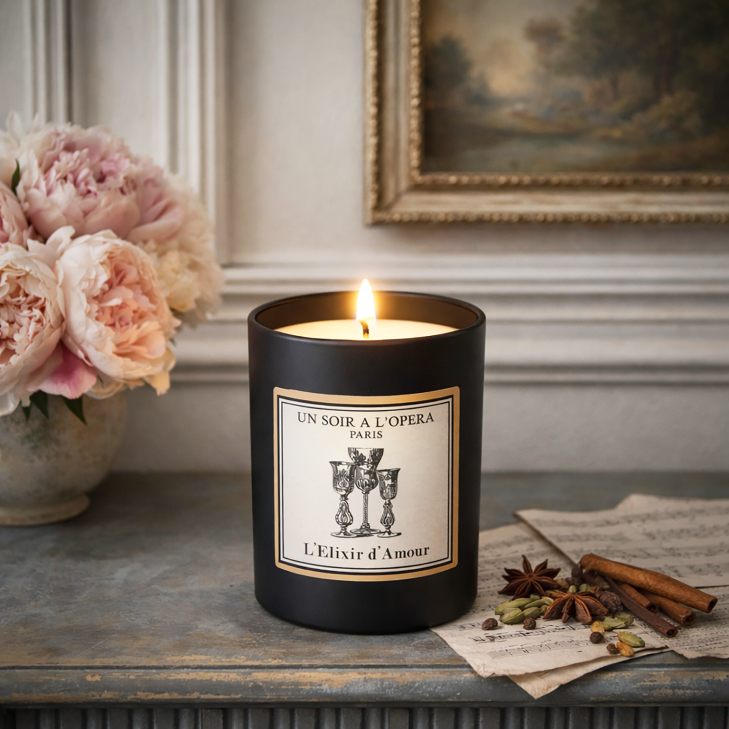 Bougie parfumée L'Elixir d'Amour Un soir à l'opéra