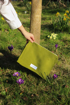 Trousse de toilette coton bio Vert Mousse Les Pensionnaires