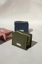 Trousse de toilette Cube coton bio Vert Câpre Les Pensionnaires