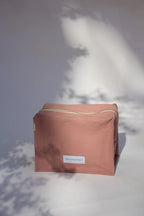 Trousse de toilette Cube coton bio Bois de Rose Les Pensionnaires