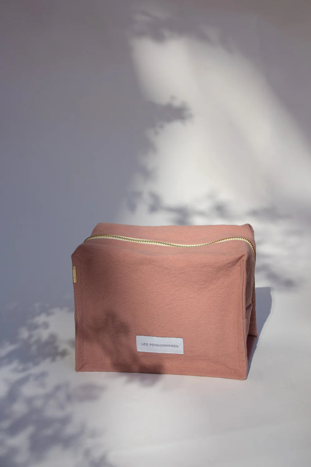 Trousse de toilette Cube coton bio Bois de Rose Les Pensionnaires